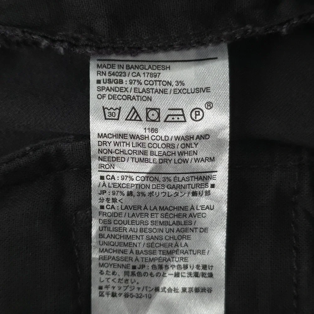 Banana Republic Lived-In Chino Mens Pants 30x30 Flint Gray Skinny Fit